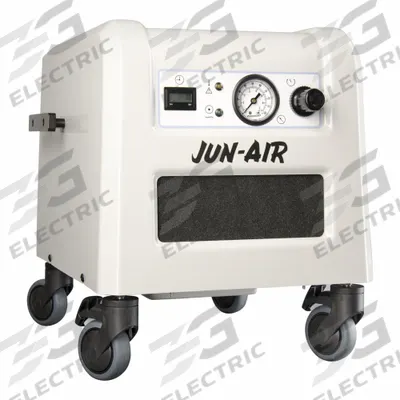 GAST Piston Air Compressor: 0.5 hp, 1 Phase, 115V AC, 125 psi Max Continuous Pressure - Rocking Piston High Flow Compressor/Vacuum Pumps