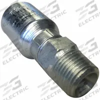 AEROQUIP Crimp Hose Fitting: Carbon Steel, Straight, -6 For Hose Dash Size, Male x Female, Rigid (MPN 4TA4MP6). Key specifications — Fitting Gender: Male x Female; Fitting Connection Type: NPTF x Crimp; Thread Size: 1/4"-18; For Hose Dash Size: -6; Brand: AEROQUIP.