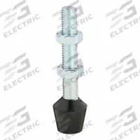 DE-STA-CO Flat Tip Spindle: Neoprene Tip, 5/8"-11, 5 in Lg, 5 in Thread Lg, 5/8 in Spindle Dia (MPN 267208). Key specifications — Brand: DE-STA-CO; Material: Neoprene; Thread Size: 5/8"-11; Includes: Jam Nuts; Spindle Construction: Neoprene Tip.