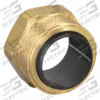 PARKER Compression Fitting Nut: 3/8 in OD Fitting Size, Compression, Brass, 3/8 in Overall Lg, 10 PK (MPN 61P-6). Key specifications — attr1195695: PARKER.