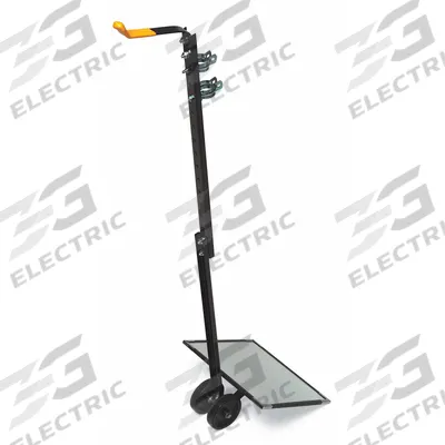 SEE ALL INDUSTRIES Inspection Mirror: 12 in L x 12 in W Mirror Size - Rolling Inspection Mirrors
