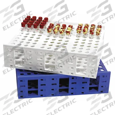 HEATHROW SCIENTIFIC Tube Rack: 11 1/4 in Overall Wd, 4 1/2 in Overall Ht, 27 1/4 in Overall Lg - Lab Storage Racks
