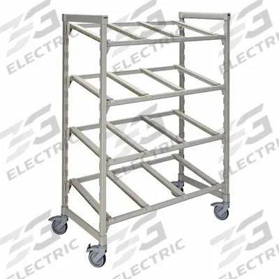 CAMBRO Flex Station: 8 Traverses, 67 1/4 in Ht, 24 in Dp, NSF Certified, Speckled Gray - Furnishings, Appliances and Hospitality