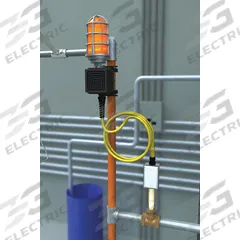 GUARDIAN EQUIPMENT Combination Steady-On Light: Shower with Eyewash, 1 1/4 in NPT Female, Signal, 4X (MPN AP275-100). Key specifications — Compatible with Brand: Guardian; Electrical Connection: Hardwired; Material: Stainless Steel; For Use With: Shower with Eyewash; Standards: ANSI Z358.1-2014; Series: Guardian Alarm for Emergency Eyewash and Showers; Voltage: 120 V AC; Compatible Mfr Part No.: G1991.