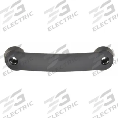 ROHDE Pull Handle: Unthreaded Holes, Plastic, Black, M6 Screw Size, 0.35 in - Standard Pull Handles