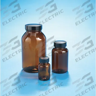 KIMBLE Packaging Bottle: 30 mL - Amber Wide Mouth Glass Lab Bottles