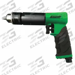 SPEEDAIRE Air-Powered Drill: 1/2 in Chuck, Light Duty, 500 RPM, 0.5 hp, Keyed, Reversible (MPN 48MA03). Key specifications — attr1320790: SPEEDAIRE.