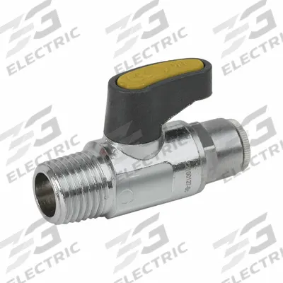 JOMAR VALVE Manual Two-Way Ball Valve: 3/8 in, Brass, Straight, Push x Push, Two-Piece - Brass Ball Valves