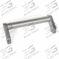JW WINCO Pull Handle: Threaded Holes, Stainless Steel, Silver, 1.1 in, 9.29 in Grip Lg (MPN 333.6-28-250). Key specifications — Screw Size: M8; Brand: JW WINCO; Color: Silver; _Leg Style: Cast CF8 Stainless.