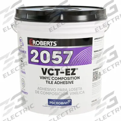 ROBERTS Construction Adhesive: 2057, 4 gal, Pail, Creamy Tan - Flooring & Tile Construction Adhesives