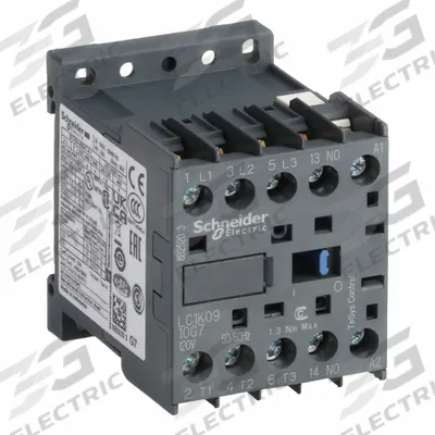 SCHNEIDER Miniature IEC Magnetic Contactor: Non-Reversing, 3 Poles, 3NO Contacts - Miniature, Non-Reversing IEC Contactors