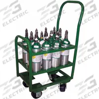 SAFTCART Medical Cylinder Cart: 2,400 lb, 12 Cylinder Capacity, 3 1/4 in Max. Tank Dia., Raised (MPN MM6-12). Key specifications — Brand: SAFTCART; Caster/Wheel Configuration: (2) Rigid.