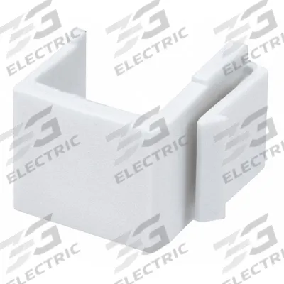 MONOPRICE Blank Keystone Insert: Inserts, 0 Ports, 6539, White, 6539