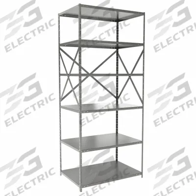 HALLOWELL Metal Shelving: Standalone, Medium-Duty, 36 in x 24 in, 84 in Overall Ht - Medium-Duty Standalone Open Metal Shelving