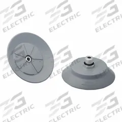 SCHMALZ Vacuum Pad Assembly: G1/4 in, 77.2 mm Pad Dia, NBR, 55 A, Gray, 22.5 mm Pad Ht (MPN 10.01.01.14058). Key specifications — attr1019168: 55 A; attr1019165: 10.01.01.14058; attr1019167: SCHMALZ; attr1019180: Gray.