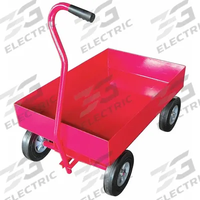 APPROVED VENDOR Wagon Truck: 1,000 lb Cap, 36 in L x 24 in W x 11 1/4 in H Deck, J-Shaped - Lipped Metal Deck Trucks