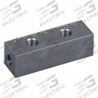 POWER TEAM Hydraulic Valve Manifolds & Subplates: 10,000 psi Max Pressure, Steel, 1.5 in Overall Ht (MPN 9617). Key specifications — Body Material: Steel; Brand: POWER TEAM; Port Connection Type: NPT; Port Connection Size: 3/8" NPTF.