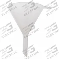 APPROVED VENDOR Funnel: Polypropylene, 8 L, 150 mm, 17 mm, 92 mm Stem Lg, White (MPN 542365-08). Key specifications — attr1372202: Funnel; attr1372195: White; attr1372208: APPROVED VENDOR.