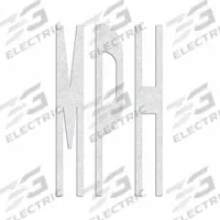 RAE Preformed Thermoplastic Pavement Markings: Mph, White, 8 ft Lg, 4 1/2 ft Wd (MPN PR-TH-3614). Key specifications — Legend: Mph; Brand: RAE; Color: White; Adhesion Method: Hand Torch; Material: Thermoplastic.