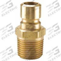 PARKER Hydraulic Quick Connect Hose Coupling: 1/2 in Coupling Size, Brass, 45.42 lpm Max. Flow Rate (MPN PN553). Key specifications — Body Material: Brass; Thread Size: 3/8"-18; Brand: PARKER.