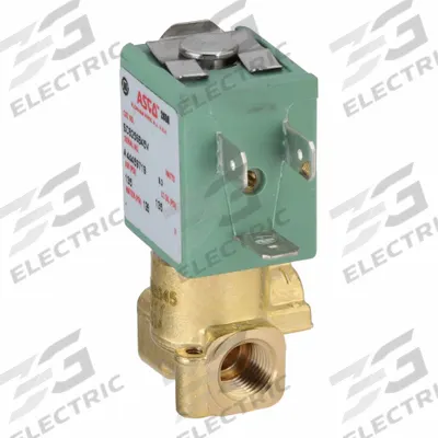 ASCO Solenoid Valve: 2-Way, Normally Closed, 1/8 in Pipe Size, 24V AC, Compact - 2-Way/2-Position, Normally Closed Solenoid Valves