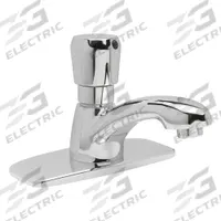 ZURN Low Arc Bathroom Faucet: AquaSpec®, Single-Post, Brass, Chrome Finish, 1 gpm Flow Rate, Spray (MPN Z86100-XL-CP4-TMV-1). Key specifications — Brand: ZURN; Series: AquaSpec®; Includes: 4" Cover Plate.
