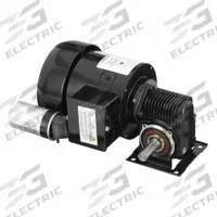 DAYTON AC Gearmotor: Right Angle, Single Output Shaft, PSC, TEFC, 80 RPM, 108 in-lb Max Torque, 20:1 (MPN 3XA89). Key specifications — Inverter Rated: No; Brand: DAYTON; Full Load Current: 2.35/1.25 A.