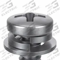 SEMS Screw: Flat/Split Lock, #8-32 Thread Size, 3/8 in Lg, Stainless Steel, Passivated, Pan, 10 PK (MPN 1-PPX-8C-37). Key specifications — Drive Size: #2.