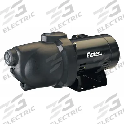 FLOTEC Shallow Well Jet Pump: 1/2 hp HP, Single Phase, 115/230V AC, 6.4 gpm, 10 ft Head - Shallow-Well Jet Pumps