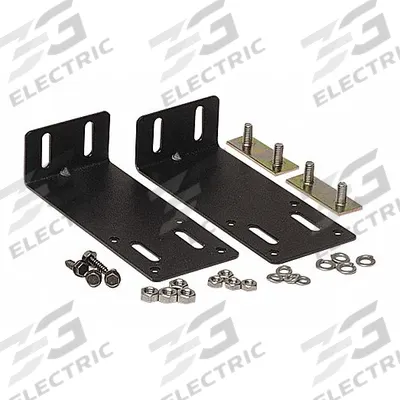 FEDERAL SIGNAL Bracket Kit: Bracket Kit, Gray, Metal, 5 in Lg, 2 in Ht - Vehicle Light Mounts & Brackets