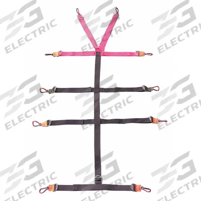 KONG USA Strap System: 6 ft, Nylon - Y-Strap Systems for Backboards