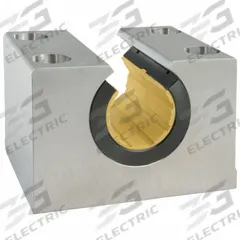 THOMSON Mounted Plain Linear Bearing: Single, 5/8 in Inside Dia, Polymer, PLBM, 0.209 in (MPN PLBM16OPN). Key specifications — Liner: Polymer; Material: Anodized Aluminum.