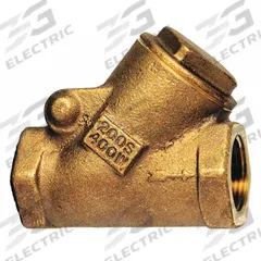 MILWAUKEE VALVE Swing Y Check Valve: Swing, Y-Style Valve Body, 1 1/4 in Pipe Size, FNPT x FNPT, NPT (MPN 509Y 1-1/4"). Key specifications — Brand: MILWAUKEE VALVE.