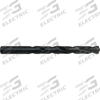 CHICAGO-LATROBE Jobber Length Drill Bit: 3/8", 135° Split Point, Black Oxide HSS - NAS-Spec High-Speed Steel Jobber-Length Drill Bits for Aerospace