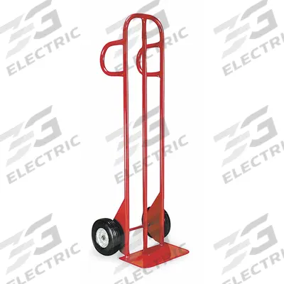 Dayton General Purpose Hand Truck: 500 lb, Dual-Loop Handle, Red, Steel, Semipneumatic - General Purpose Hand Trucks