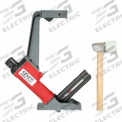 SENCO Air Nail Gun: Flooring, 0°, Glue, 1/4 in NPT, Sequential, Strip Collation, 107 Nail Capacity (MPN SHF200). Key specifications — attr1320923: SENCO; attr1320894: Sequential.