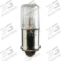 APPROVED VENDOR Miniature Neon Bulb: Neon, Miniature Bayonet (BA9s), (T) Tubular, T3, NE-51, White (MPN B1A-10PK). Key specifications — Light Color: White; Trade Number: NE-51; Voltage: 105 to 125V AC; Brand: APPROVED VENDOR; Bulb Shape: T3.