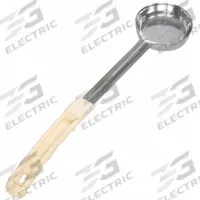 CRESTWARE Portion Controller: 3 oz Capacity, Stainless Steel, Solid, Ivory, 13 1/2 in Overall Lg (MPN SPO3). Key specifications — Manufacturer Part Number: SPO3; Color: Ivory; Material: Stainless Steel; NSF Certified: No; Perforated/Solid: Solid; Product Type: Portion Controller; Brand: CRESTWARE.