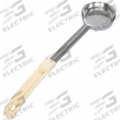 CRESTWARE Portion Controller: 3 oz Capacity, Stainless Steel, Solid, Ivory - Portion Control Spoons
