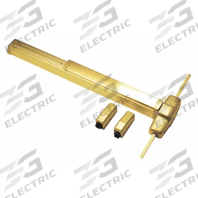 VON DUPRIN Surface Vertical Rod: 3 ft Max Door Wd - Surface Vertical Rod Push Bars
