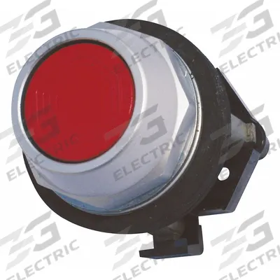 EATON Flush Push Button: Red, 30 mm Mounting Size, Non-Metallic - Flush-Mount & Recessed Push-Button Operators