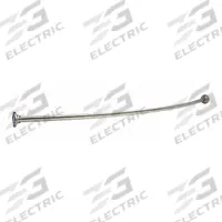 FRANKLIN BRASS Curved Shower Rod: 1 in Overall Wd, Stainless Steel, Unfinished, Screws (MPN 211-5 SS). Key specifications — Brand: FRANKLIN BRASS; Finish: Unfinished; Material: Stainless Steel; Includes: (6) Screws; Mounting Type: Screws.