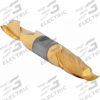 CLEVELAND Square End Mill: High Speed Steel, TiN Coated, Double End, 2 Flute, 7/8" Mill Dia (MPN C33684)