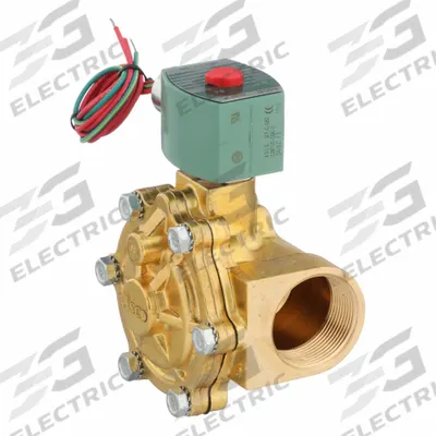 REDHAT Solenoid Valve: 2-Way, Normally Closed, 1 1/2 in Pipe Size, 24V DC, Watertight - 2-Way/2-Position, Normally Closed Solenoid Valves