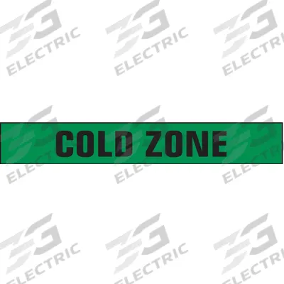 APPROVED VENDOR Barricade Tape with Reel: 1,000 ft Lg, 3 in Wd, Cold Zone Legend - Restricted Access Messaging Barrier Tape