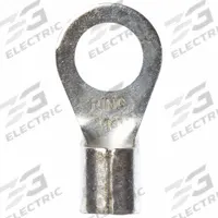 3M Ring Terminal: Bare, 3/8 in Stud Size, 6 AWG to 6 AWG Wire Sizes, 1,000 V, Brazed Barrel & Seam (MPN M6-38RK). Key specifications — Brand: 3M.
