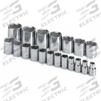 SK PROFESSIONAL TOOLS Socket Set: 1/2 in Drive, 19 Piece, 6-Point, SAE, 3/8 in to 1 1/2 in (MPN 4120). Key specifications — attr1224269: 1/2 in; attr1204685: Not Tether Capable; attr1204650: 3/8 in to 1-1/2 in; attr1204673: Socket Bits Not Included; attr1204688: SK PROFESSIONAL TOOLS; attr1224230: Friction; attr1206170: Standard Sockets.