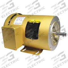 BALDOR General Purpose Motor: C-Face Mount, Totally Enclosed Fan Cooled, 3 hp, 208-230/460V AC (MPN CEM3704T). Key specifications — Brand: BALDOR; Nameplate Voltage @ 60 Hz: 208-230/460V AC; Full Load Current @ 60 Hz: 9.2/4.6 A; Nameplate RPM @ 60 Hz: 1,200 RPM; Motor Enclosure: TEFC.