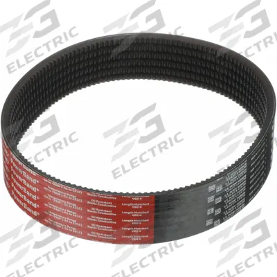 GATES Banded Cogged V-Belt: 5VXP1500, 6 Ribs, 150 in Outside Lg, 4 1/16 in Top Wd - 5VX Section Banded V-Belts