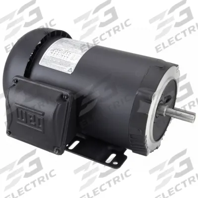 WEG General Purpose Motor: C-Face/Rigid Base Mount, Totally Enclosed Fan Cooled - C-Face with Rigid Base 3-Phase General Purpose AC Motors
